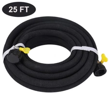 Heavy Duty Soaker Hose 25FT 1/2’’ Diameter Interface Saves 70% Water for Garden