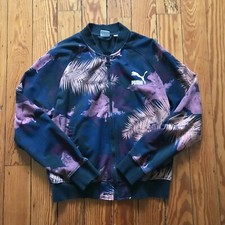 Puma Tropical Print Bomber Jacket Small Mens
