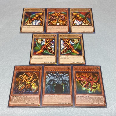 Yugioh Complete Exodia the Forbidden One + Tournament Legal Egyptian God  Cards | eBay