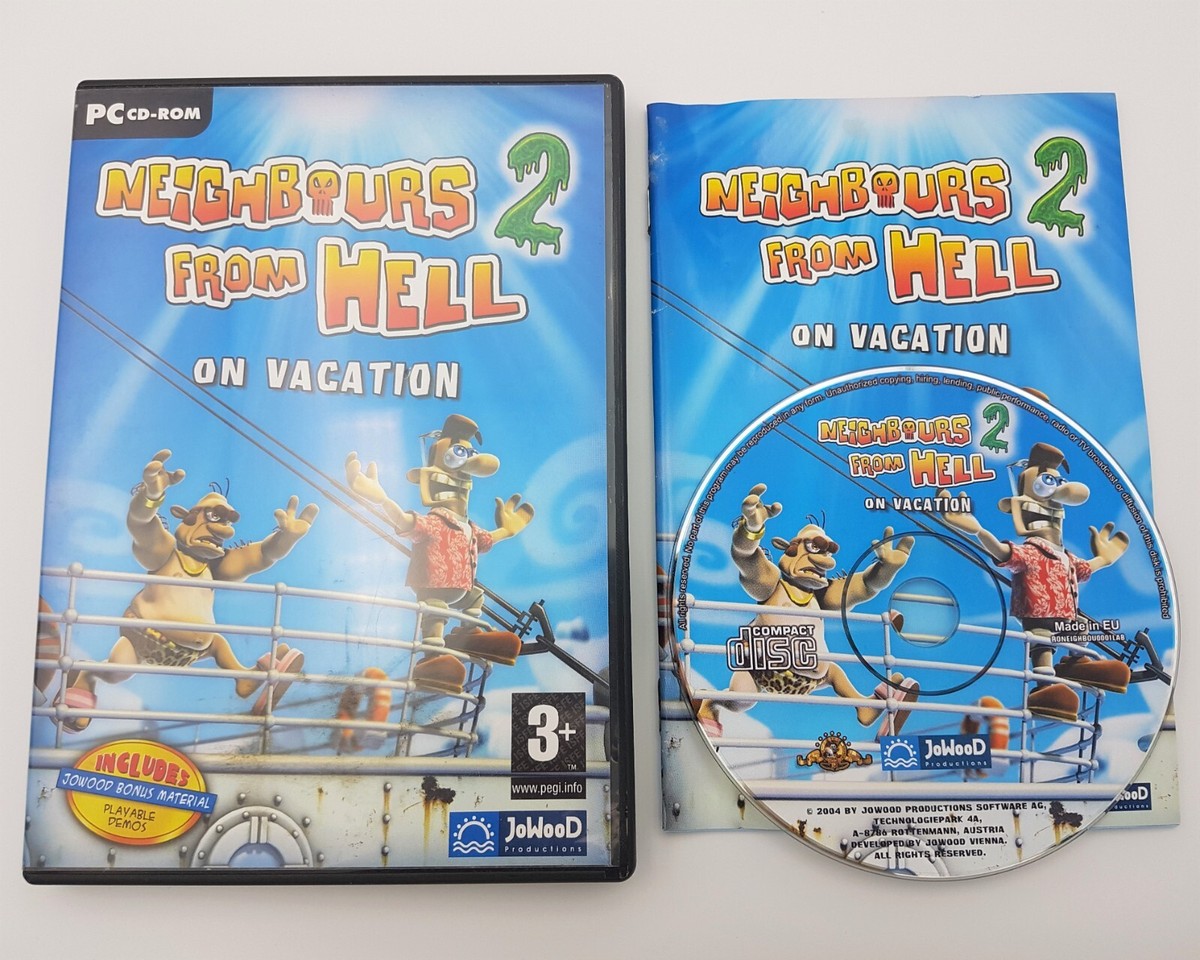 Neighbours From Hell 2: On Vacation - PC CD-ROM - RARE - Free