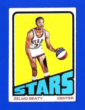 1972-73 Topps BASKETBALL #220 ZELMO BEATY VG+/EX HOF UTAH STARS (SB1)