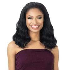 FREETRESS EQUAL NATURAL ME SYNTHETIC DRAWSTRING FULL WIG- NATURAL PRESSED WAVES