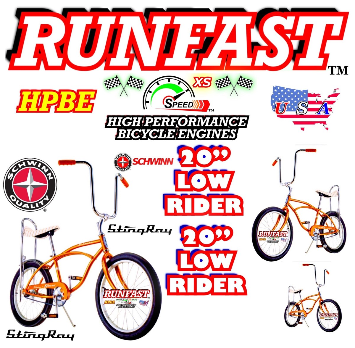 20” Schwinn Sting-Ray Bicycle, Banana Seat Bike, Single Speed