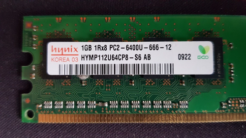 DDR2 Memory 1GB Hynix HYMP112U64CP8-S6 1GB Memory RAM PC2-6400U-666-12 ...