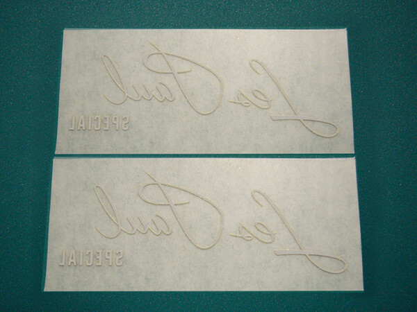 GIBSON Les Paul SPECIAL repair logo decal instant lettering