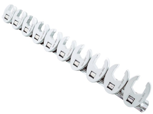 19-teiliger Krähenfuss-Schlüsselsatz – 8-32 Mm, Aus Cr-Mo-Stahl, Für Ratschen 3/8" Und 1/2"