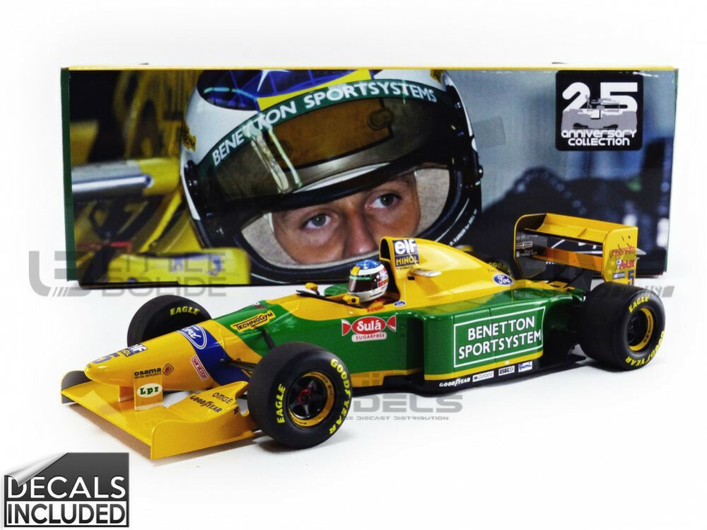 Schumacher Benetton B193B F1 model San Marino GP 1993 1:18 MINICHAMPS 113 930405