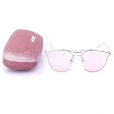 CHRISHABANA x Gentle Monster Pink Lens Silver Metal Sunglasses + MiuMiu Case