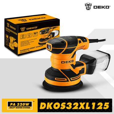 DEKO DKOS32XL125 320W Speed 14000pm Random Orbit Sander  Home DIY Carpenter Stro