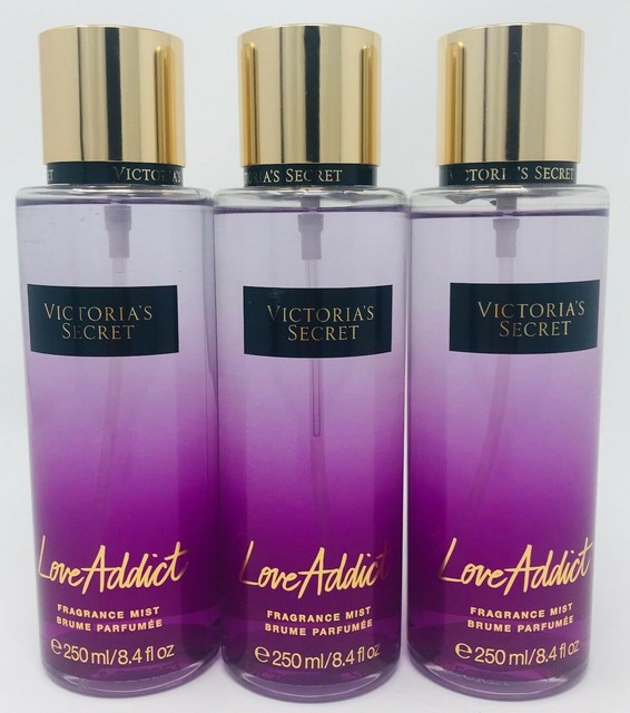 NEW 3 VICTORIA'S SECRET LOVE ADDICT FRAGRANCE MIST BODY SPRAY PERFUME 8