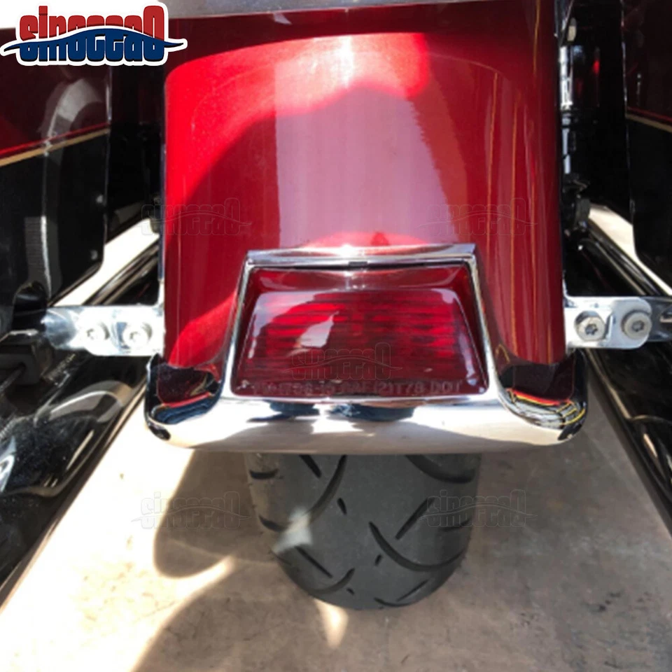 For Harley Davidson Touring Saddlebag-to-Fender Rear Bumper Support Steel Mount - Image 2 of 4