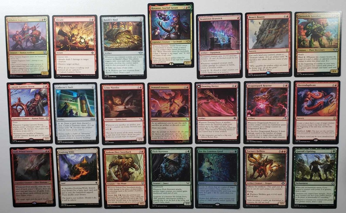 MTG Commander Roxanne Starfall Savant EDH Artifact Deck with Rares