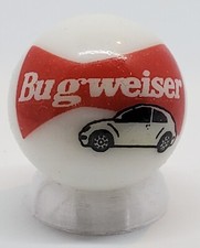 Bugweiser 1" Glass Logo Marble w/ Stand