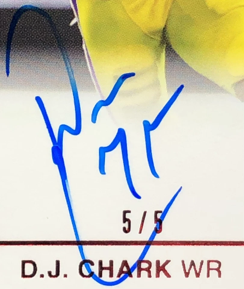 Leaf Ultimate Draft DJ Chark 2018/5 en tarjeta automática roja SSP RC No. BA-DJC (5/5) ⚡️ Foto 2 de 4