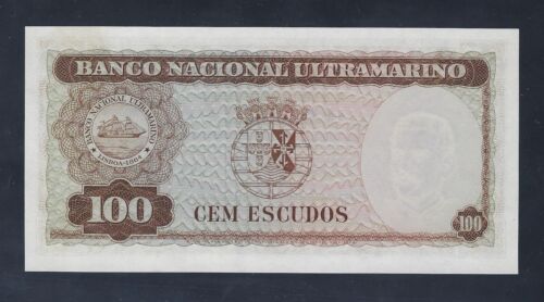 Portugal Portuguese Timor 100 Escudos 1959 P-24 UNC RARE SIGNATURE - Picture 2 of 2