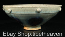 7.6" Rare Old Chinese Jun Kiln Porcelain Song Dynasty Palace Speckle Bowl Bowls