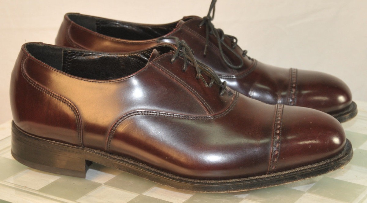 Florsheim Brown Leather Cap Toe Oxfords Footwear 9.5 D | eBay display picture 1