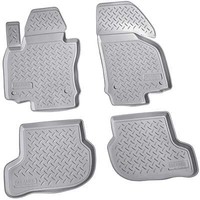 3D Gummi Fussmatten Passend FüR VW Golf V + VI | BJ 2003 - 2012 | Grau Mit Rand