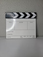 Acrylic Director Film Clapboard Movie TV Cut Action Scene