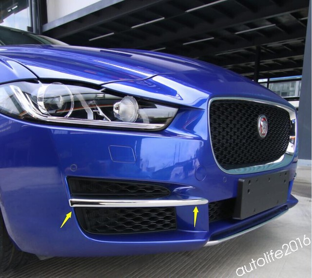Accessories Front Fog Lights Lamp Eyelid Strip Cover Kit For Jaguar XE