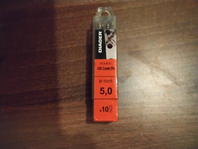 Diager - Bohrer HSS Kobalt 5% 5,0x85mm 10er Pack