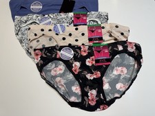 NWT Maidenform Invisible Look Bikini Panties DMBTBK Size L 7  4 Pairs
