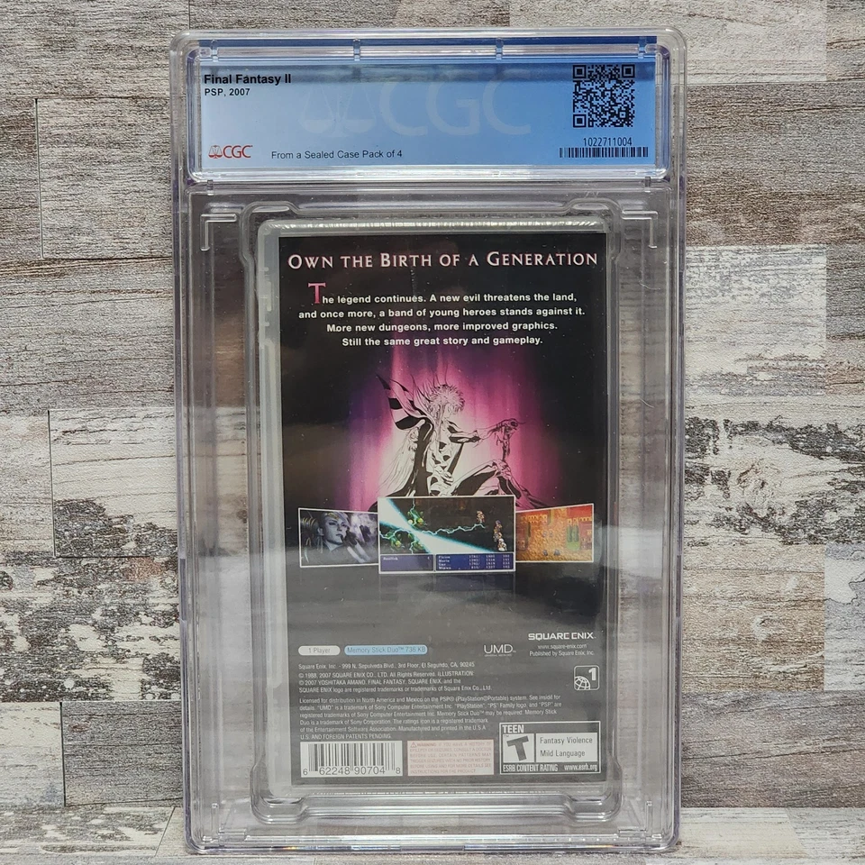 Final Fantasy II 2 Sony PlayStation Portable PSP Sealed New WATA 9.8 A++ Graded - Image 3 of 4