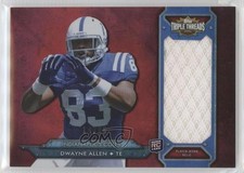 2012 Topps Triple Threads Rookie Jumbo Relic 14/99 Dwayne Allen #TTRJR-59 2a8