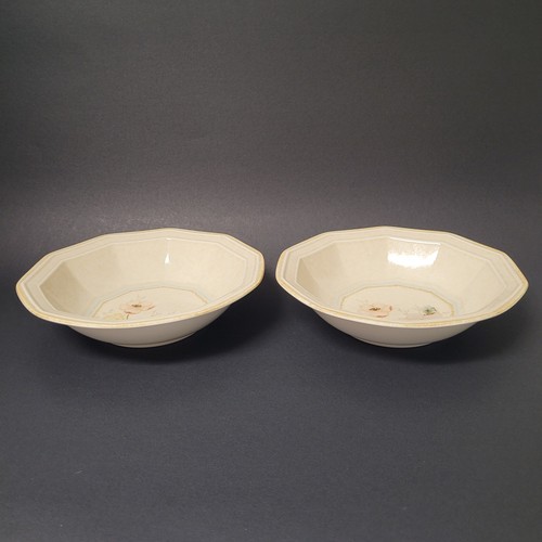 Set of 2 MIKASA Avante Firenze FE 902 Floral Soup Cereal Bowls 7 5/8" - Picture 2 of 11