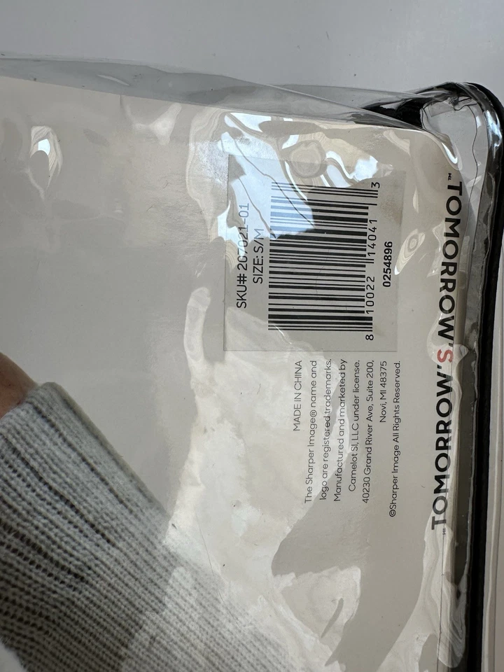 Sharper Image Mens Heated Slipper Socks Size S/M NOS Fully Tested & Charged! - Image 3 of 4