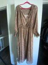 MNG Long Animal Print Dress Women's