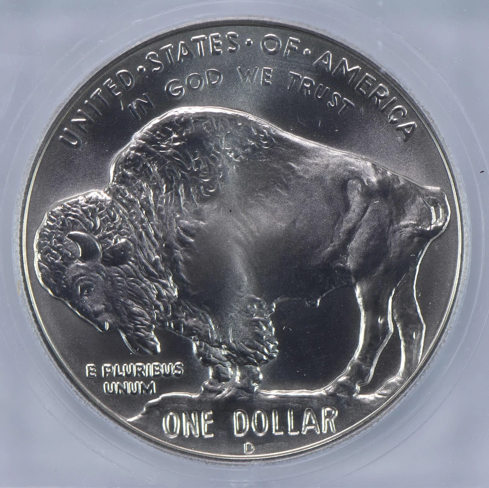 2001-D Buffalo Commemorative Silver Dollar MS70 ICG *5705 - Image 4 of 4