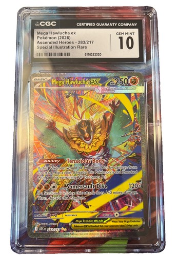 Mega Hawlucha ex graded CGC 10 for sale on eBay