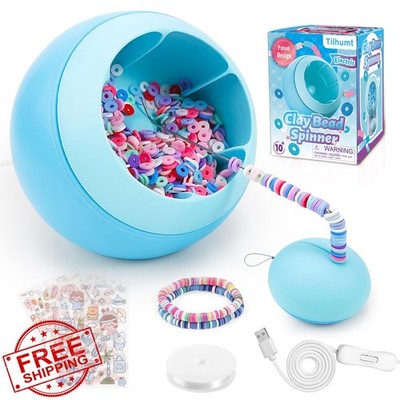 Tilhumt Electric Bead Spinner for Jewelry Making Necklaces Bracelets Blue