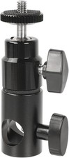 Light Stand Mount Articulated 1/4''-20 Mini Ball Head for Monitor/LED Light -...