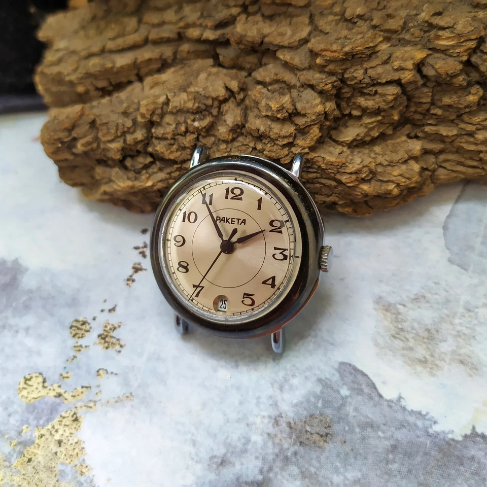 Часы Ракета СССР винтажный механические мужские наручные часы советские часы - Изображение 4 из 4