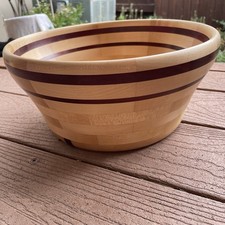 Segmented Wooden Bowl 12 Hand Turned Artisan Signed Studio Art Piece 67