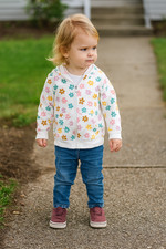 Cat Jack Hoodie 18M Fleece Floral Full Zip Hooded Sweatshirt Pockets Artsy