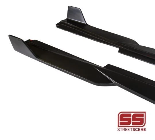 Street Scene para Chevrolet Camaro SS 2016-2018 faldones laterales negros Foto 2 de 4