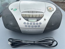Sony CFD-S300 AM/FM Radio CD Player Cassette Recorder Boombox Tested Works