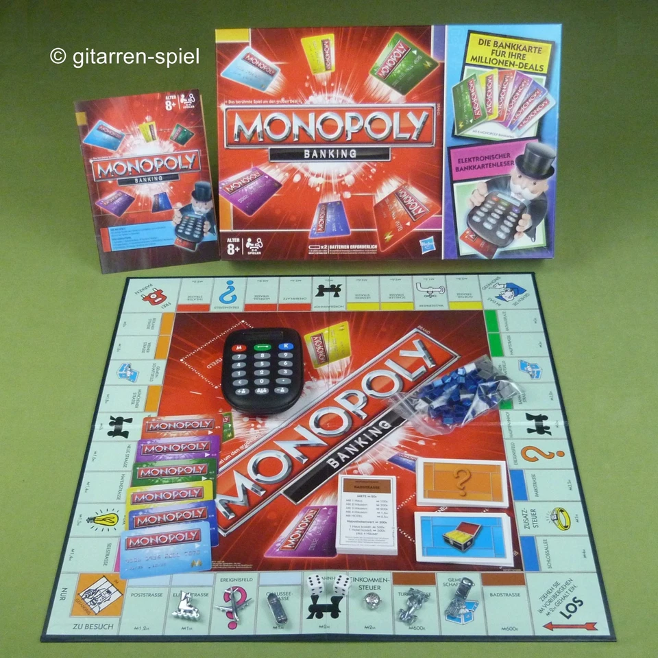 Monopoly Banking - Komplett 1A Top! Klassischer Spielplan 6 Spieler Hasbro ©2012 - Bild 1 von 4