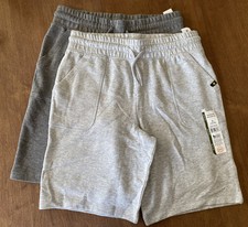 2 Pack Boys Or Girls Wonder Nation Shorts Size XL 14-16 Light  Dark Grey.