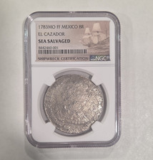 1783 Mo FF Mexico Silver 8 Reales Milled Bust-Type El Cazador NGC KM#106