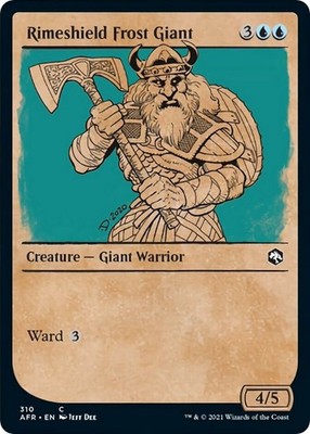 Rimeshield Frost Giant (Showcase) [AFR - 310] Common NM Adventures in the For...