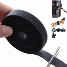 Loop Tape Roll Data Cable Ties Hook Loop Cable Ties Reusable Power Cord Straps