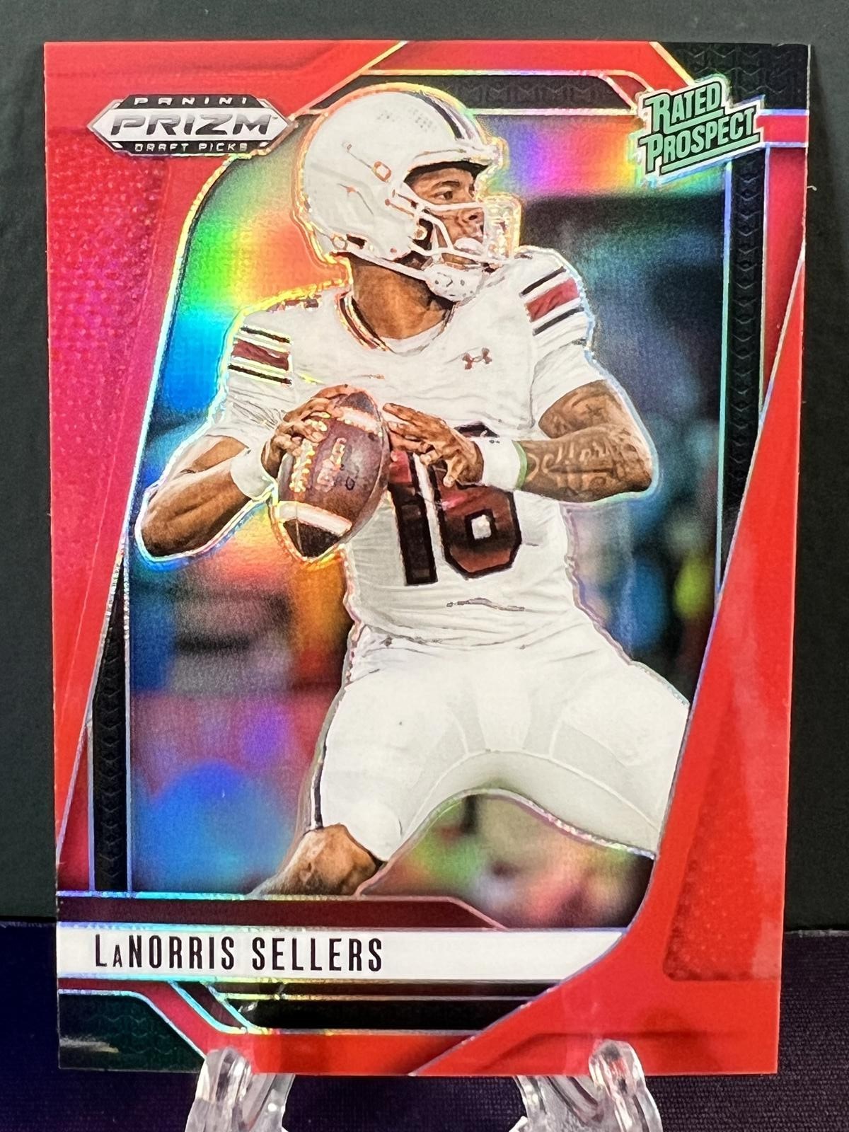 2025 Prizm Draft Picks Rated Prospect #165 LaNorris Sellers Red Prizm /399