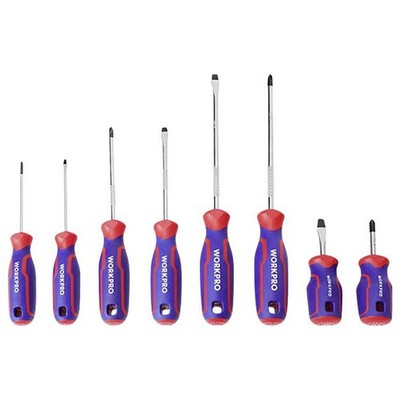 WorkPro 8 tlg Universal Schraubendreher-Set PH0, PH1, PH2