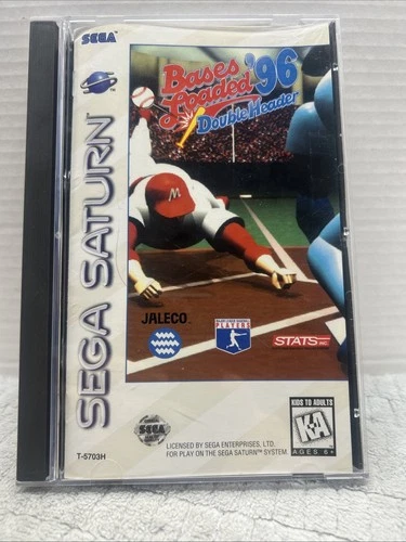 Bases Loaded 96: Double Header Sega Saturn Complete CIB Tested!