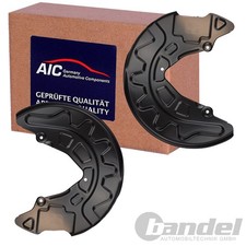 2x AIC SPRITZBLECH BREMSSCHEIBE VORNE passend für VW GOLF 7 SEAT LEON AUDI A3 8V