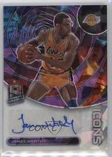 2022 Panini Spectra Icons Astral Prizm 39/49 James Worthy #IA-WLA Auto HOF 1d59